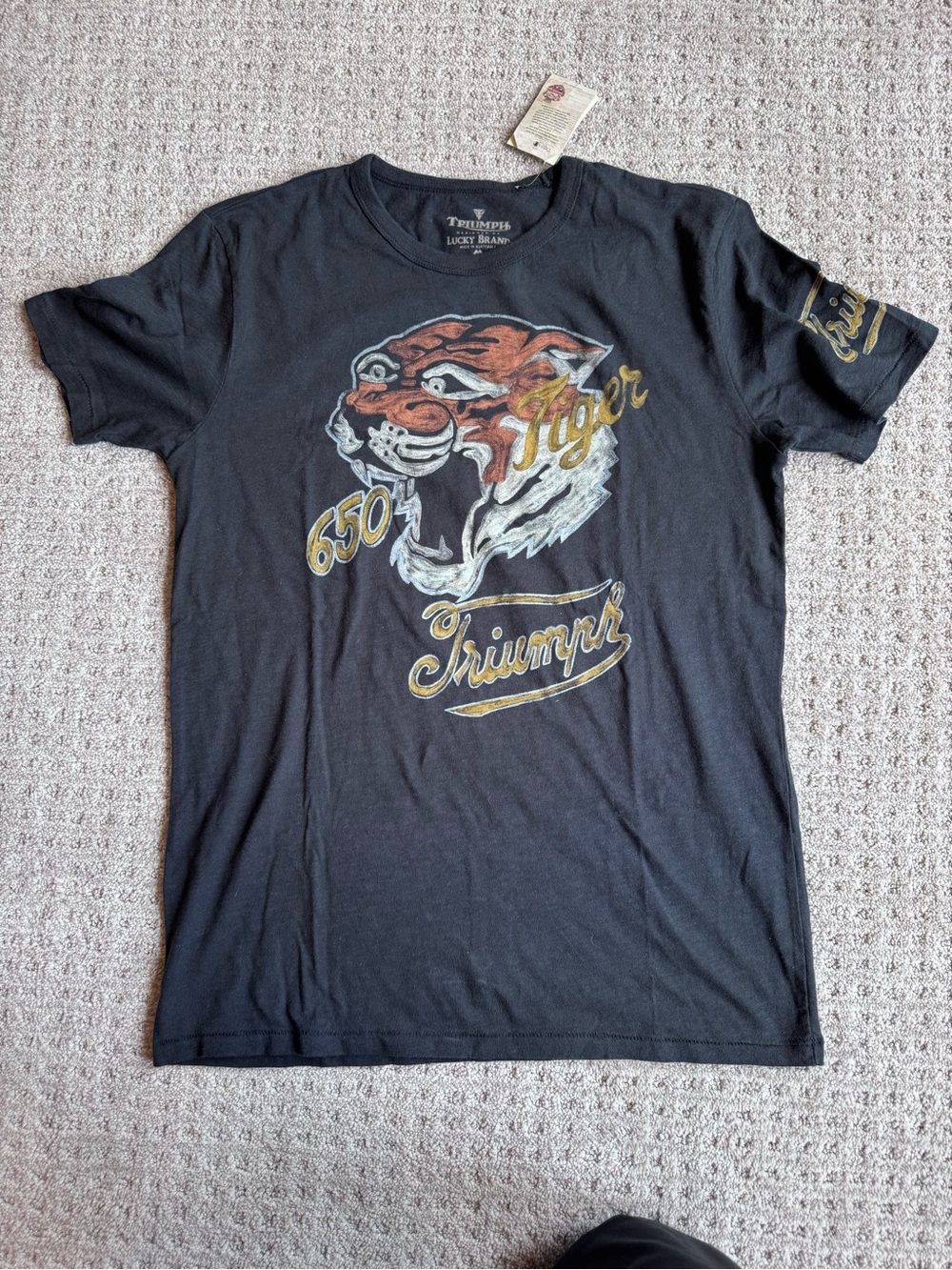 Triumph Black Tiger 650 Graphic Short Sleeve Tee